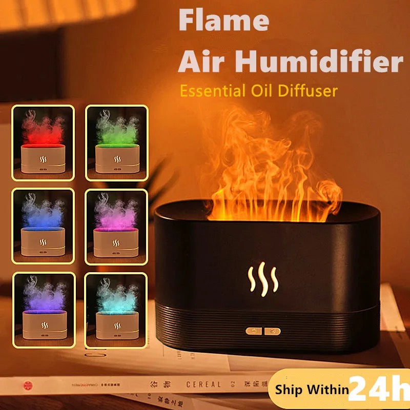 Flame Humidifier Aroma Diffuser